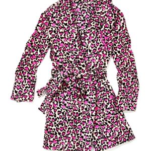 Plush Leopard Robe